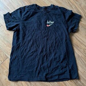 Nike Black BeTrue Tee with Multicolor Logo
